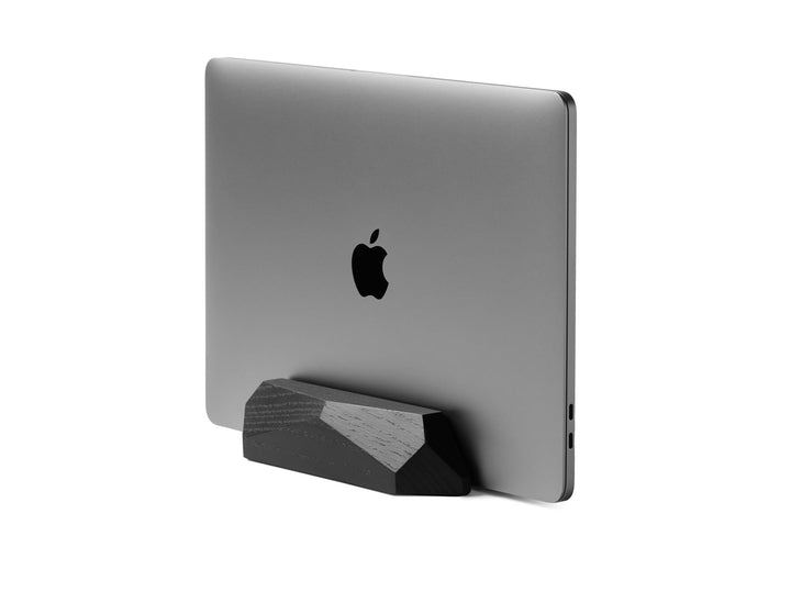 Oakywood Vertikaler Laptopständer, Naturholz, verstellbare Dockingstation, für Geräte bis zu 2 cm Di