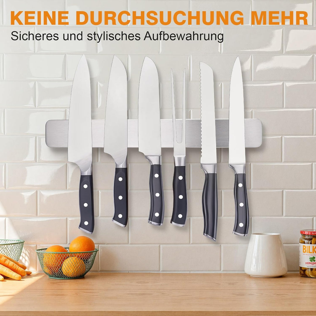 ENOKING 39.6cm Magnetleiste Messer, Edelstahl Messerhalter Magnetisch, Messerleiste Magnetisch mit E