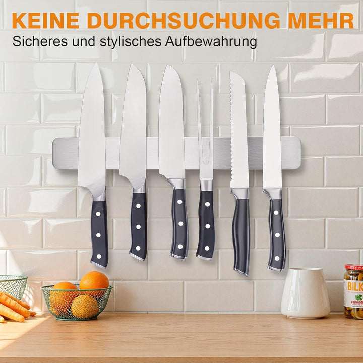ENOKING 39.6cm Magnetleiste Messer, Edelstahl Messerhalter Magnetisch, Messerleiste Magnetisch mit E