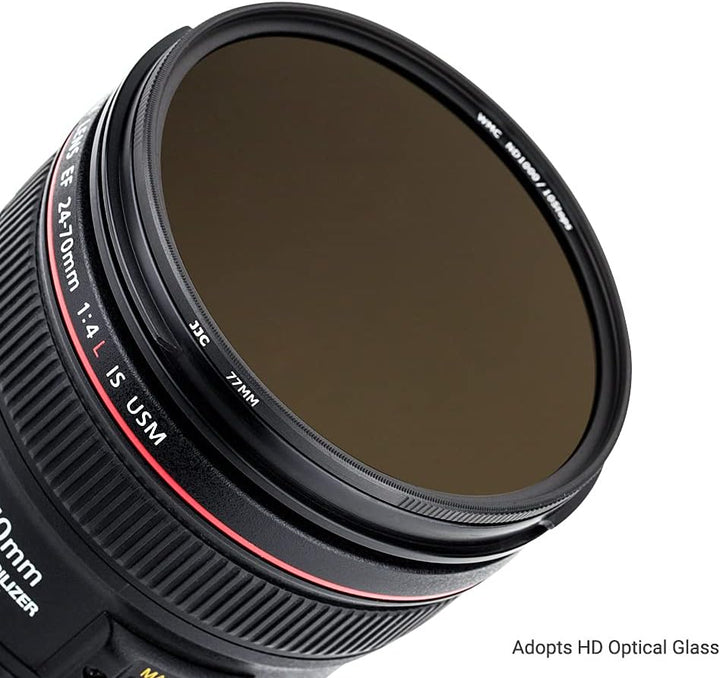 JJC 67 mm ND1000 Filter (10 Stop-ND), Neutraldichteobjektivfilter, ultradünn, mehrfach beschichtet,