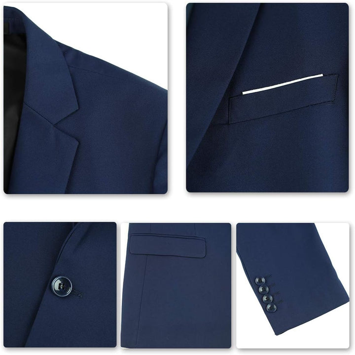 Allthemen Anzug Herren Anzug 2 Teilig Slim Fit Herrenanzug Hochzeit Anzüge Herren Modern Sakko für B