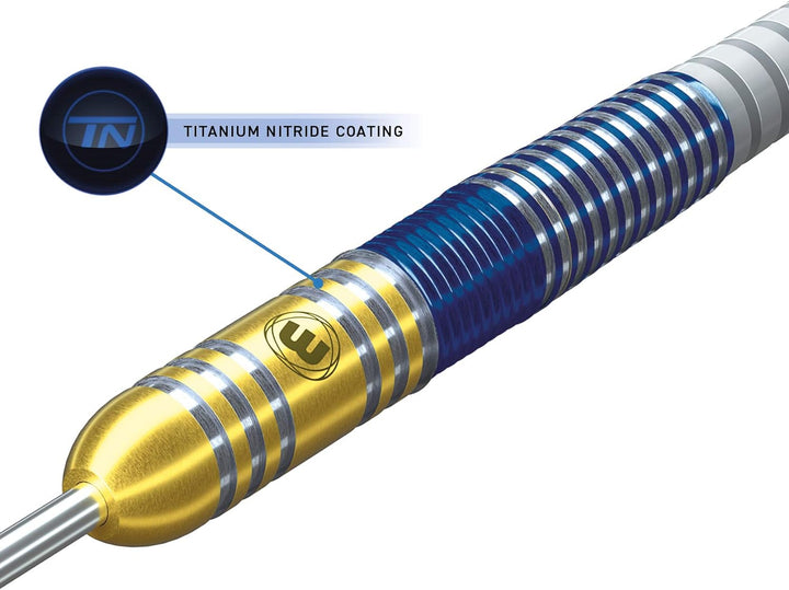 WINMAU Steve Beaton 22 Gram Profi Wolfram Steeltip Dartpfeile Set mit Flights und Schäfte