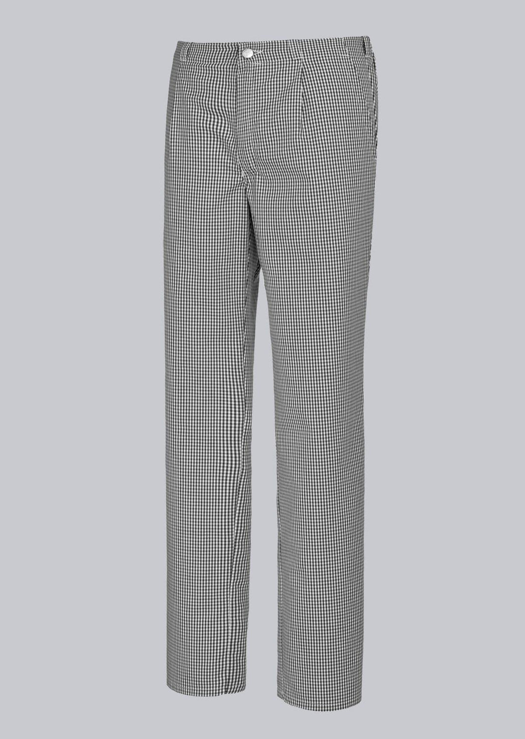 BP 1650-801-33-48 Koch-/Bäckerhose, mit Bundfalten und Taschen, 215,00 g/m² Stoffmischung, schwarz-w