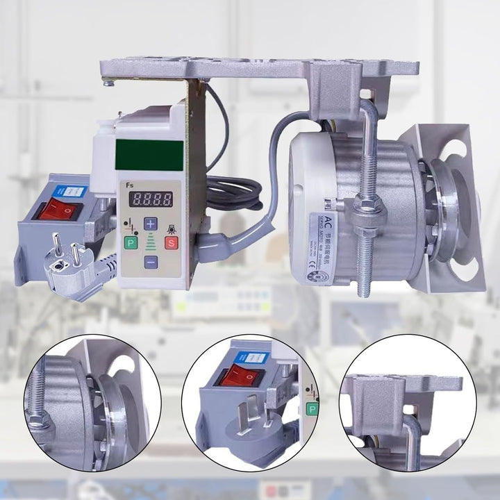 Elektrischer Nähmaschinenmotor, 220V 750W Industrieller Nähmaschinenmotor Energiesparender Servomoto