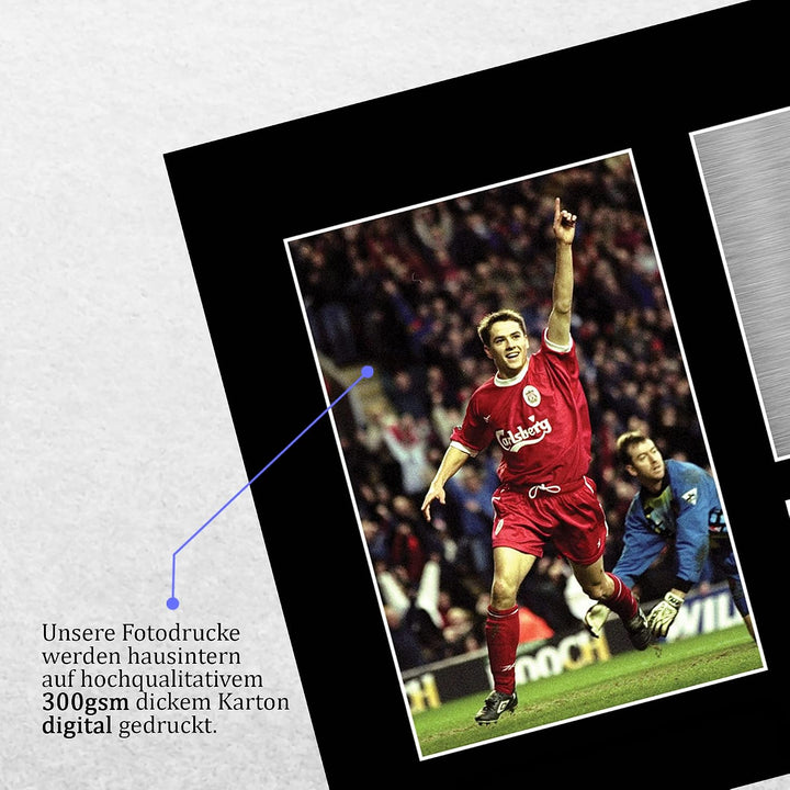 HWC Trading A4 Michael Owen Liverpool Gifts Autogramm-Bild für Fans und Fans – A4 (ungerahmt) Michae