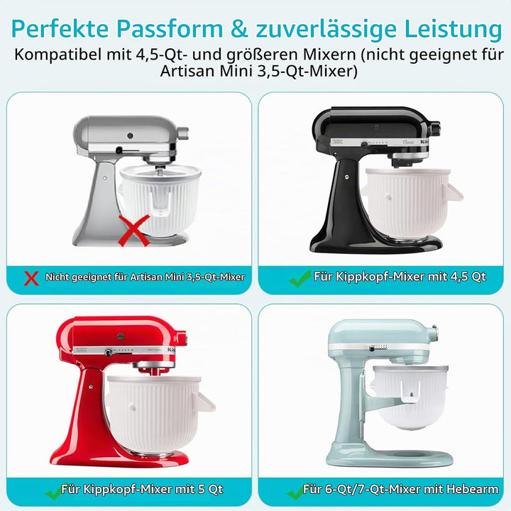 Eiscreme Aufsatz für KitchenAid-Standmixer