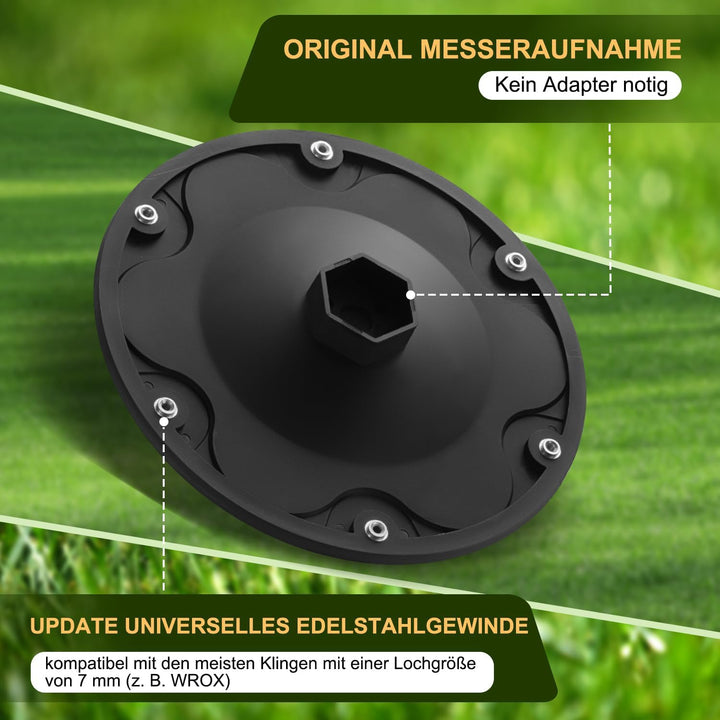 [AUFRÜSTUNG] Messerteller + 6 Stück Klingen Kompatibel mit DREAME | MOVA Mähroboter Messerscheibe Ra