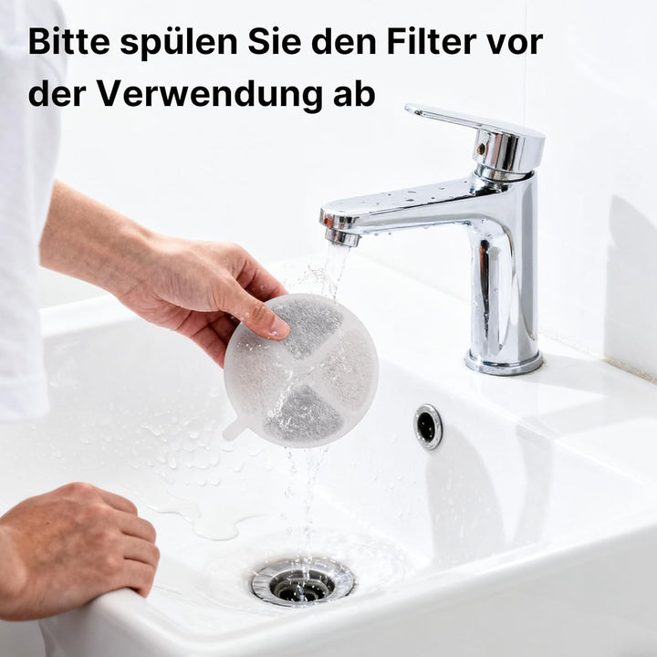 Cat Wasserbrunnen Filter, 5 Stück Ersatzfilter für 1.8L / 62oz Haustier Wasserbrunnen (5 Pack Filter