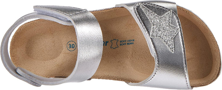 Richter Kinderschuhe Mädchen Sandaletten Sandale Blau Freizeit 30 EU Silber, 30 EU Silber