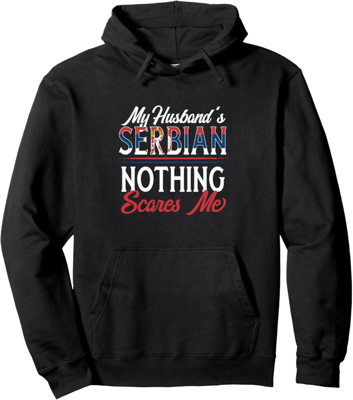 Serbischer Ehemann Serbien Ehefrau Jahrestag Pullover Hoodie
