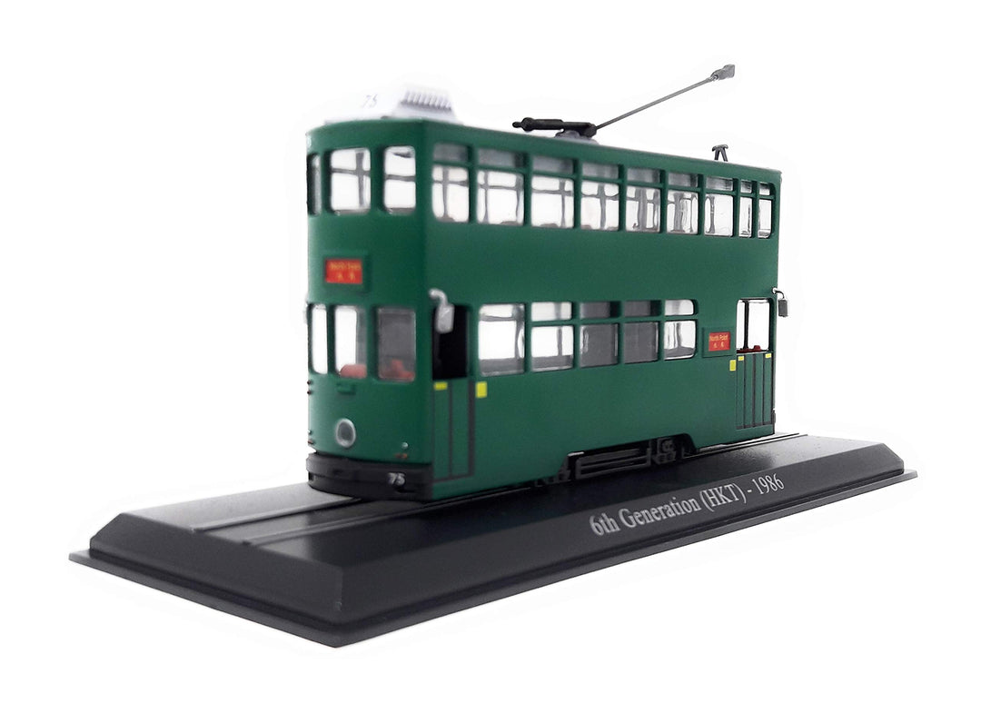 Atlas Strassenbahn Hong Kong Tram 6. Generation 1986 Standmodell ohne Funktion Miniaturmodell Kunsts