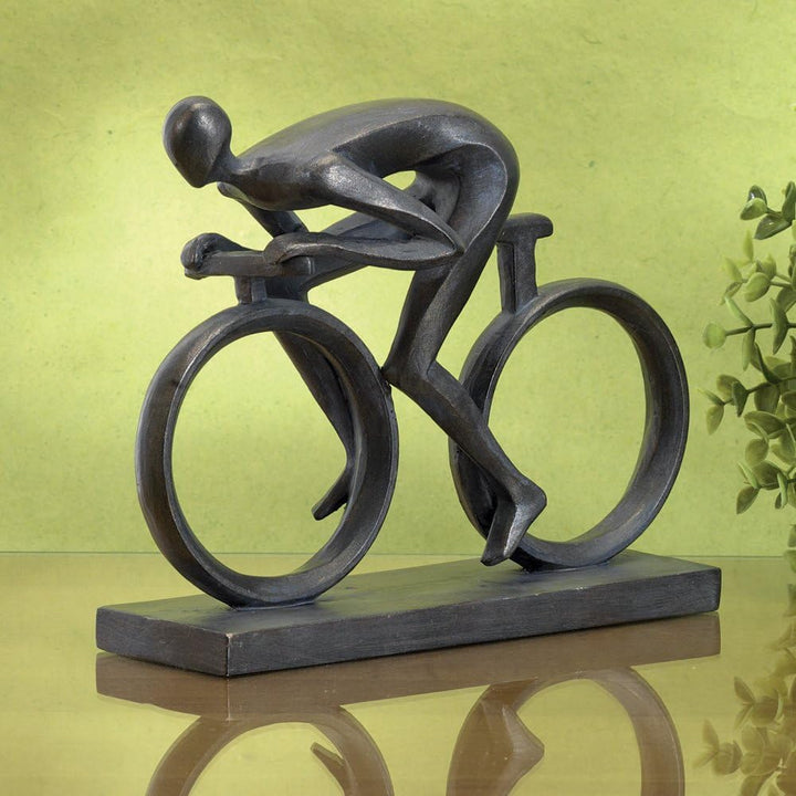 Bits and Pieces - Elegante 16,5 cm Fahrradstatue – aussergewöhnlich geformt aus robustem Polyresin –
