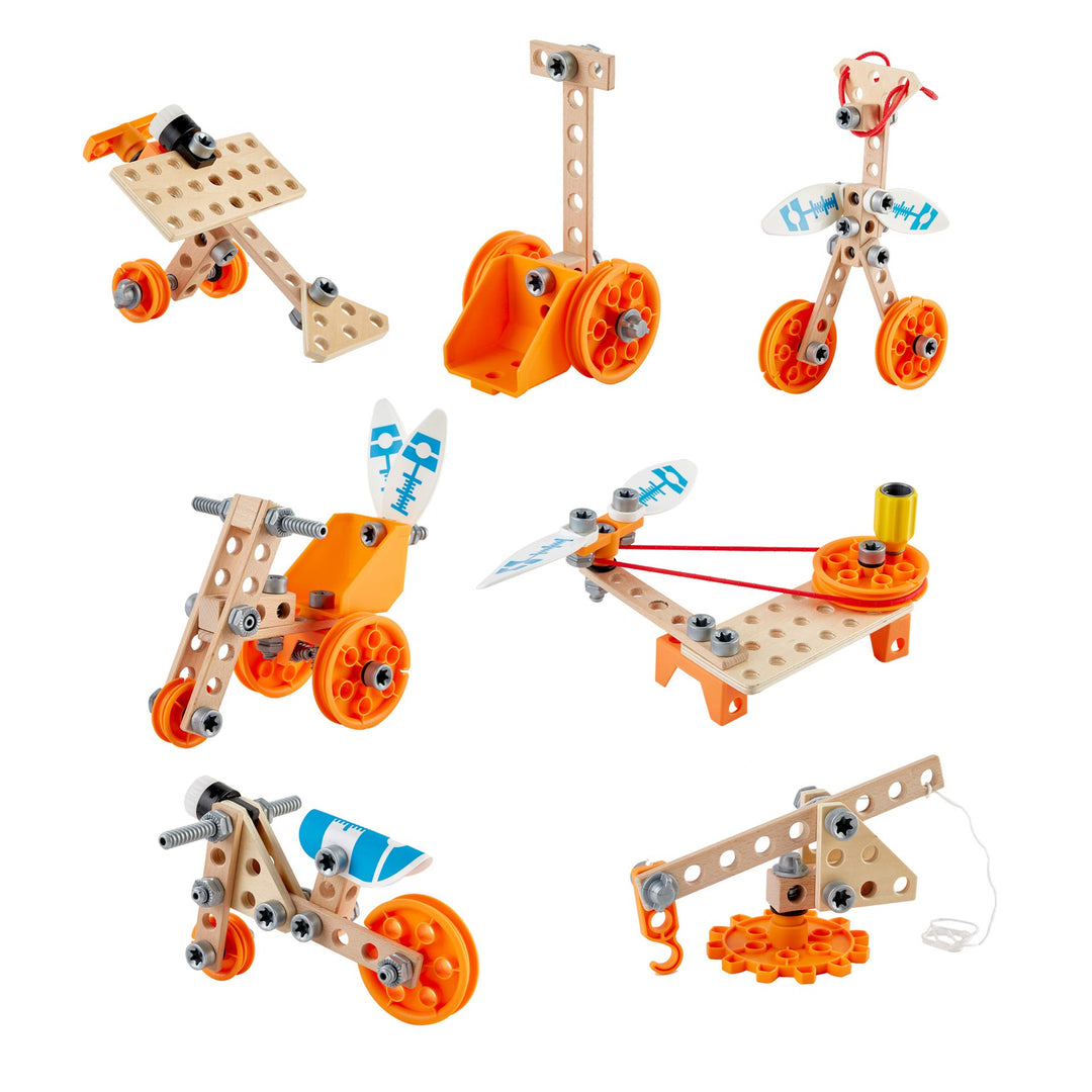 Hape Junior Inventor Erfinder Set Deluxe, Experimentierset, Mint-Spielzeug, ab 4 Jahre