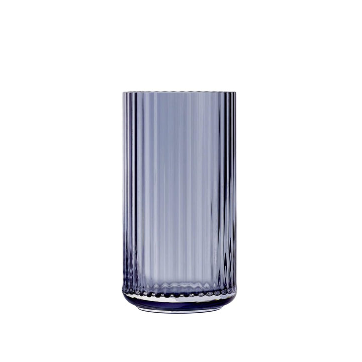 Lyngby Porcelæn Vase H15.5 cm Lyngby aus mundgeblasenem Glas zeitlos, blau H15,5 cm Midnight Blue, H