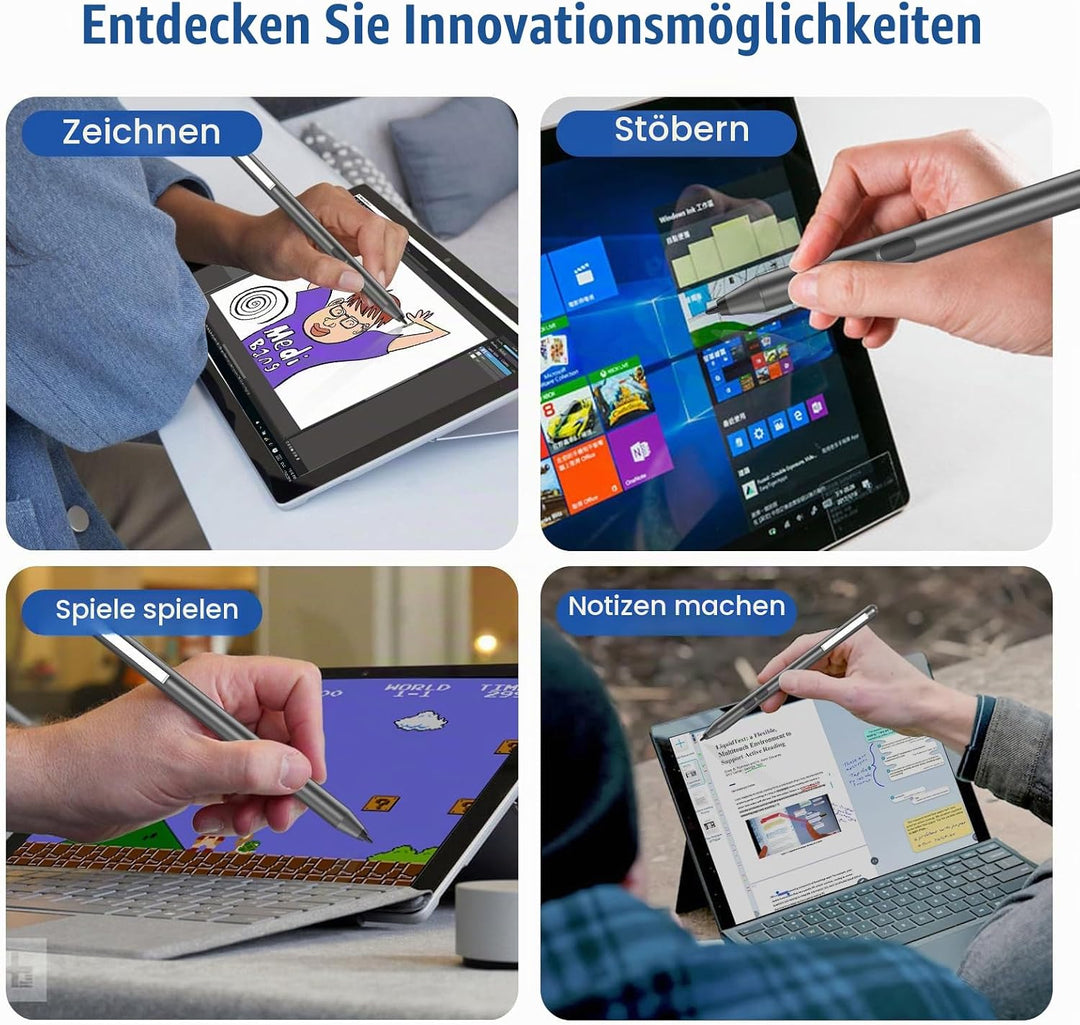 Stylus Stift HP, Pen für HP Envy/Spectre/Pavilion x360 und Andere Serien, Aktiver Digitaler Stift, 1