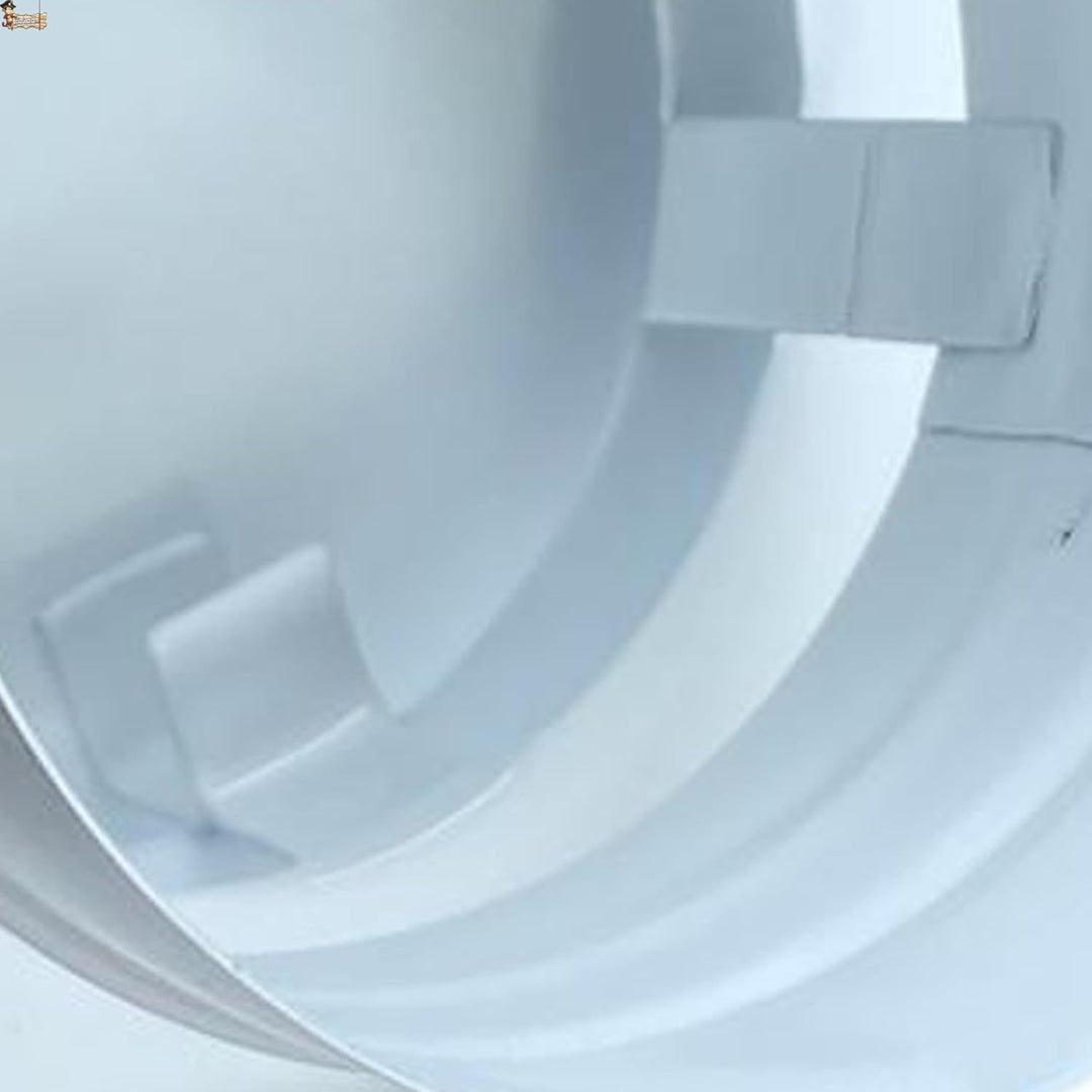 Schmutzfänger mit 3 Ringen für Luft, Rauch oder Gase, weiss lackiertes Blech (Ø 110 mm), Ø 110