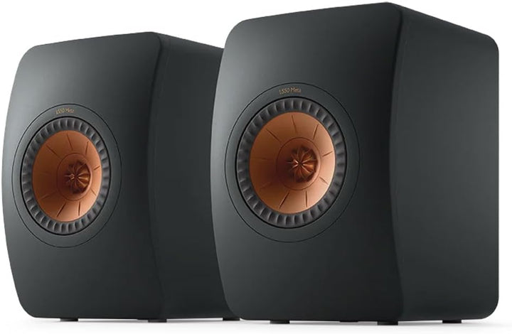KEF LS50 Meta Regallautsprecher Carbon Black, Monitorlautsprecher | HiFi | Heimkino | 40-100 Watt, C