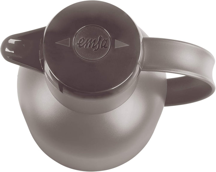 Emsa N40122 Samba Isolierkanne |1,5 Liter | Quick Press Verschluss | 12h heiss und 24h kalt | Transl