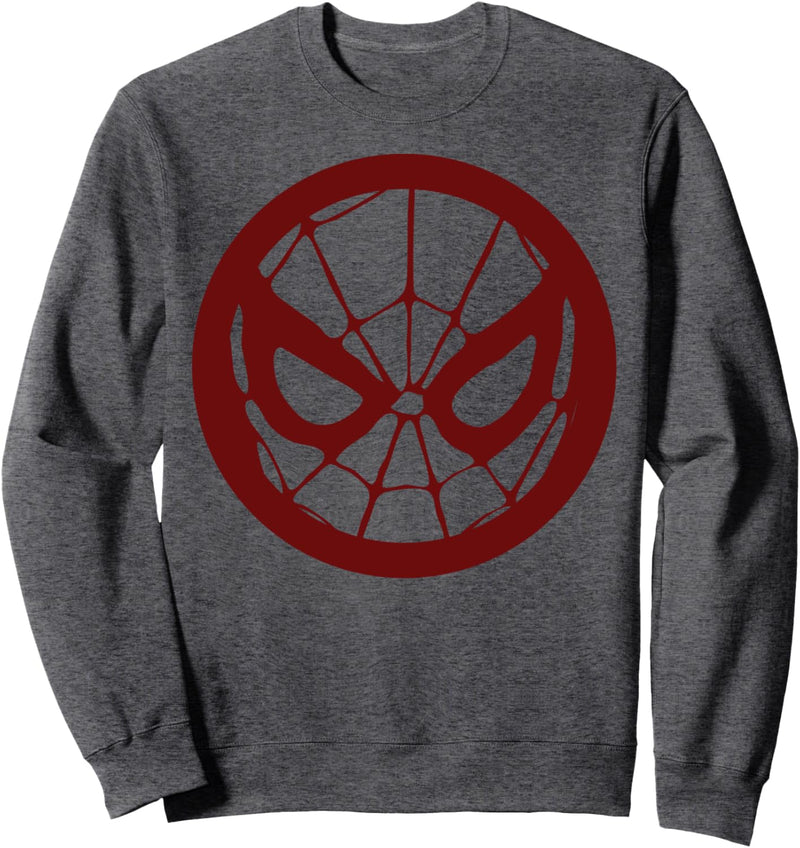 Marvel Spider-Man Face Logo Red Tonal Sweatshirt