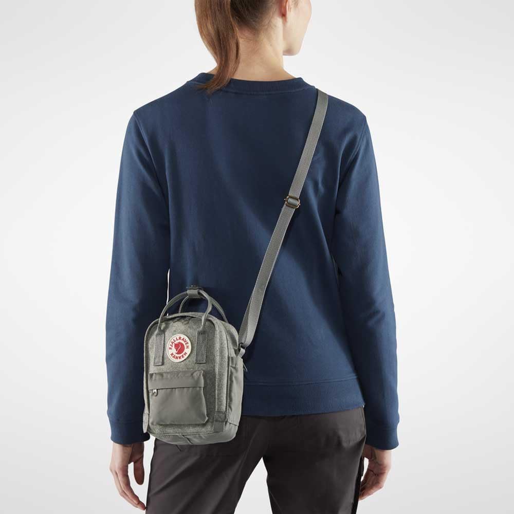Fjallraven Unisex Kånken Re-wool Sling Schultertasche (1er Pack) Einheitsgrösse Granitgrau, Einheits