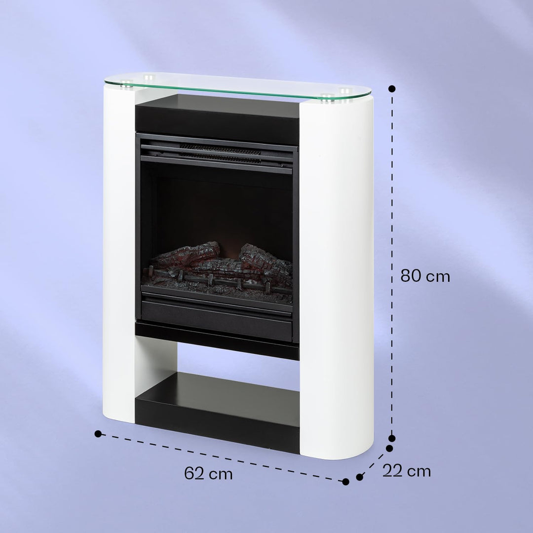 Klarstein Elektrokamin, Elektro Heizungen für Wohnzimmer & Innenräume, Elektrischer Kamin mit LED Fl