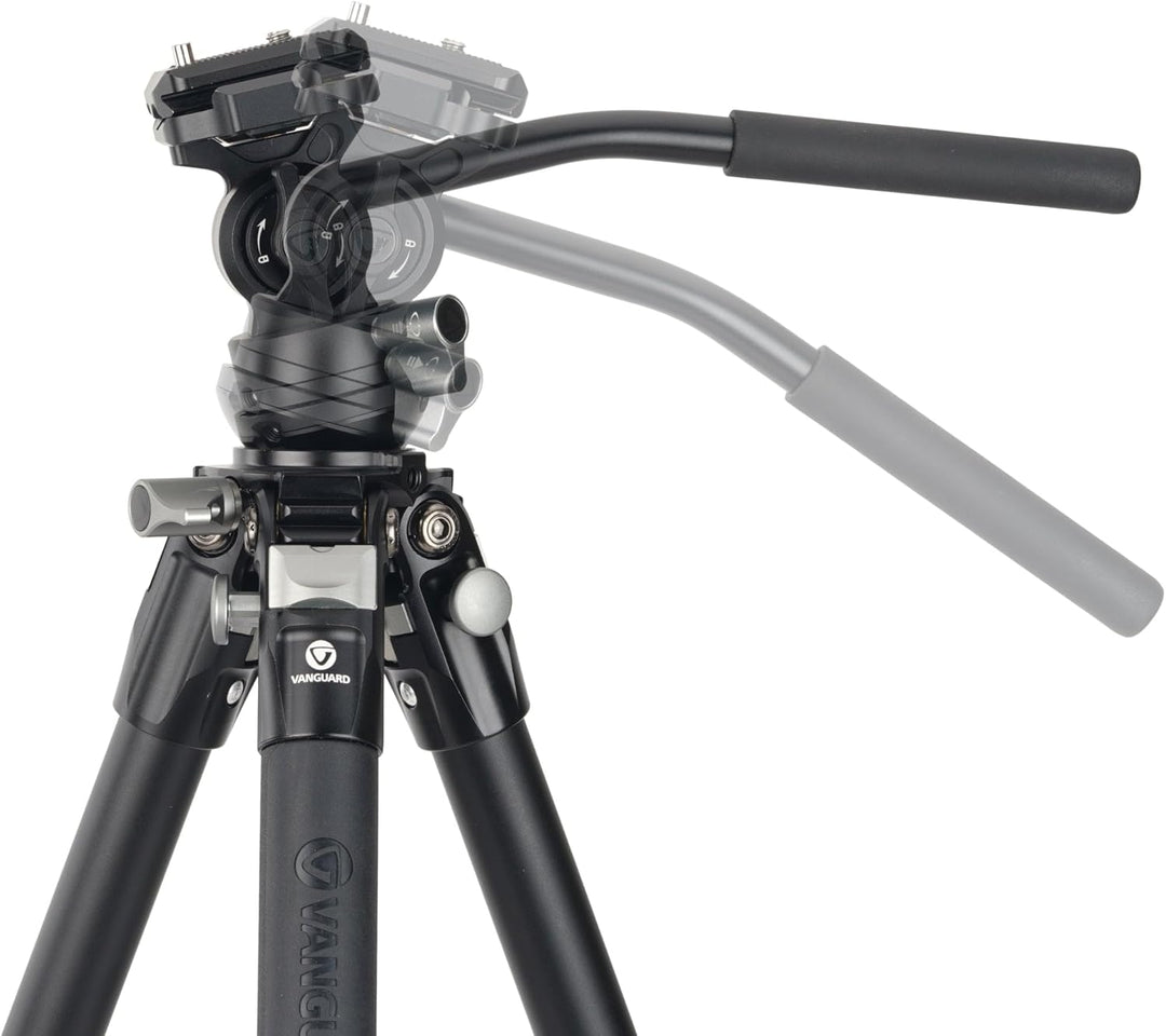 Vanguard Alta Pro 3VLT 235AV12 - Kompaktes Video-Reise-Stativ aus Aluminium mit Nivellierbasis - Tra