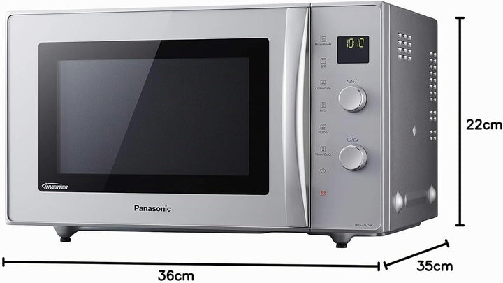 Panasonic Deutschland NN-CD575MEPG Mikrowelle / 1 W / 27 L Garraum / Kombimikrowelle mit Heissluft u
