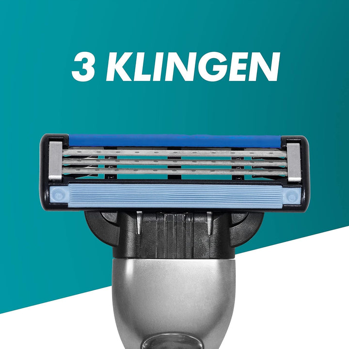 Gillette Mach3 Rasierklingen, 8 Ersatzklingen für Nassrasierer Herren mit 3-fach Klinge