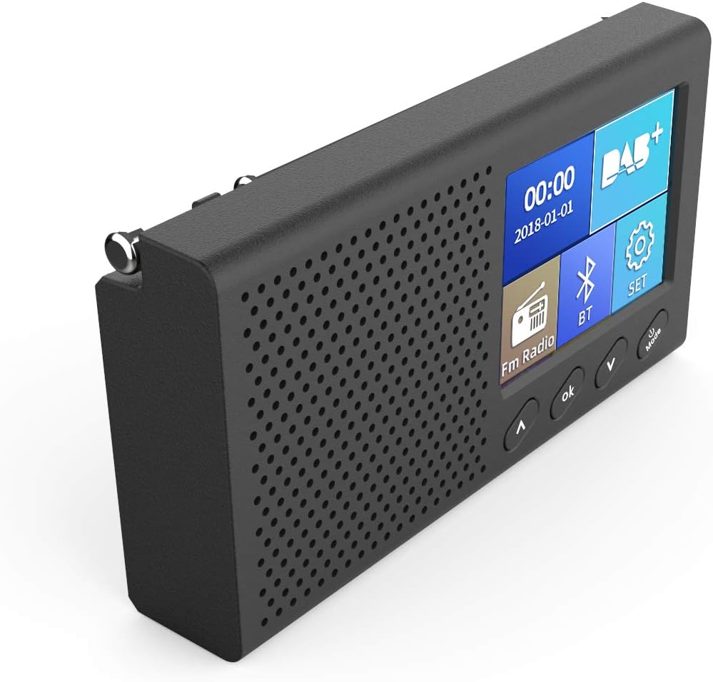 DAB/DAB + Digital und FM Radio, Baceyong Portable Wireless DAB Radio MP3 Music Player für Angeln Cam