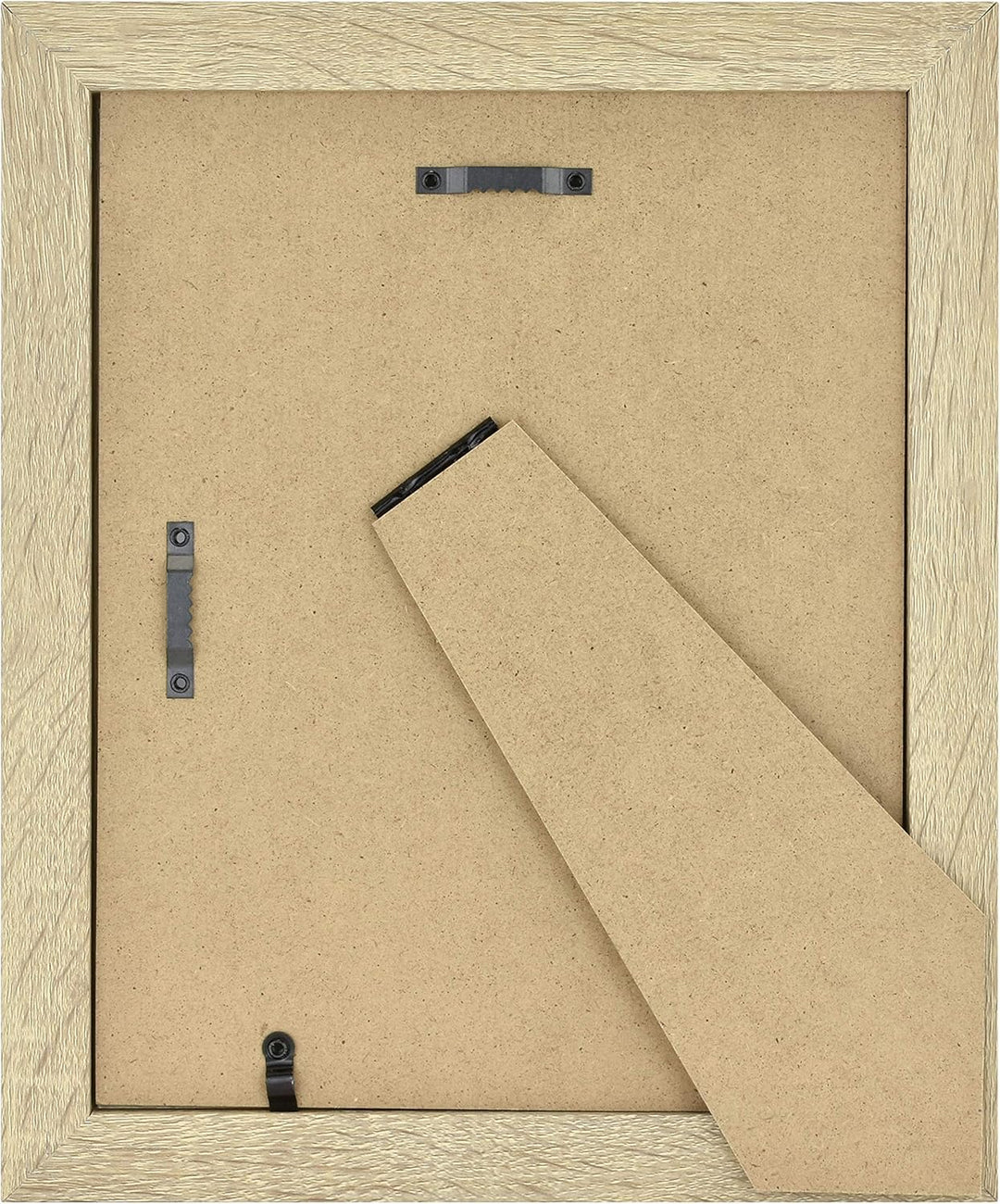 MCS Studio Galerie-Rahmen, natürliche Holzmaserung, 20,3 x 25,4 cm, 4 Stück Natürliche Holzmaserung