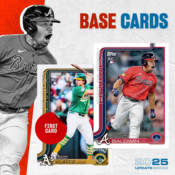 2025 Topps Baseball Update Serie – werksseitig versiegelt – Vorteilsbox