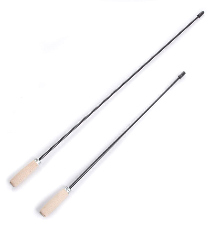 rg-vertrieb Schubstange Set (77cm + 107cm) für Kaminbesen – Putzstab Starr M12 Gewinde, Kesselstab S
