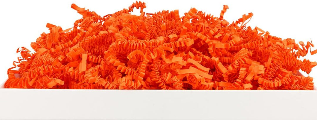 048, Orange, oranges Füllmaterial und Polsterpapier, Geschenk-Verpackungen, Deko, Geburtstag, Weihna