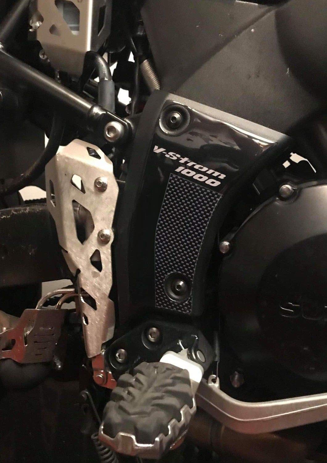 labelbike - 2 3D Gel Aufkleber Motorrad Fersenschutz kompatibel mit Suzuki V-Strom 1000