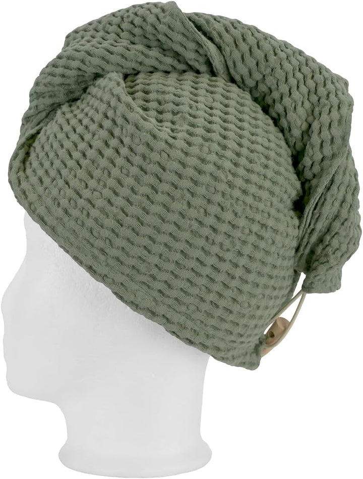 beties - PUR.NATURE - Sauna Haarturban - One Size; PREMIUM-Halbleinen Qualität (europäischer Flachs)