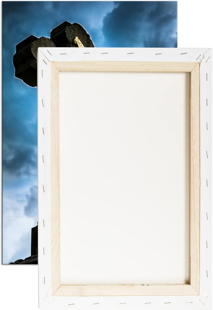 deyoli christliche Jesus Gedenkstätte Format: 100x70 als Leinwandbild, Motiv fertig gerahmt auf Echt