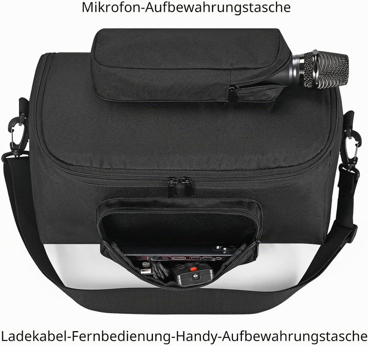 Hzycwgone Tasche Hülle Tragetasche für W-King T9-2 80W Tragbarer Kabelloser Lautsprecher Box Musikbo
