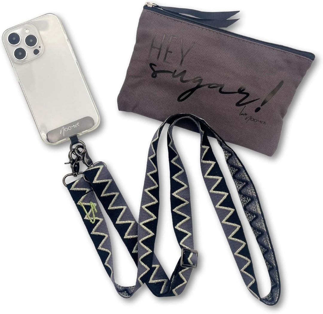 NOOMYA breite Handykette – Handyband universal zum Umhängen mit Adapter, Handy Band verstellbar & ab
