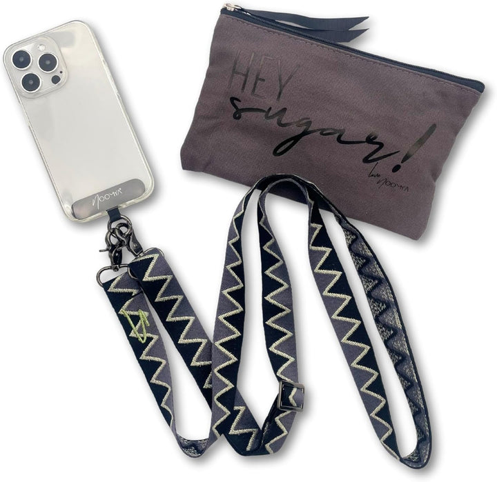 NOOMYA breite Handykette – Handyband universal zum Umhängen mit Adapter, Handy Band verstellbar & ab