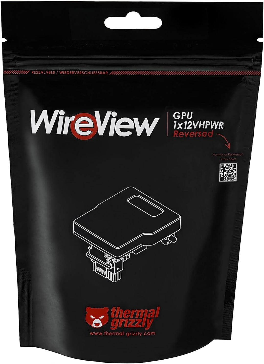 Thermal Grizzly - WireView - 1x12 VHPWR Reversed- Messung des Stromverbrauchs von GPUs- schnelle Dar