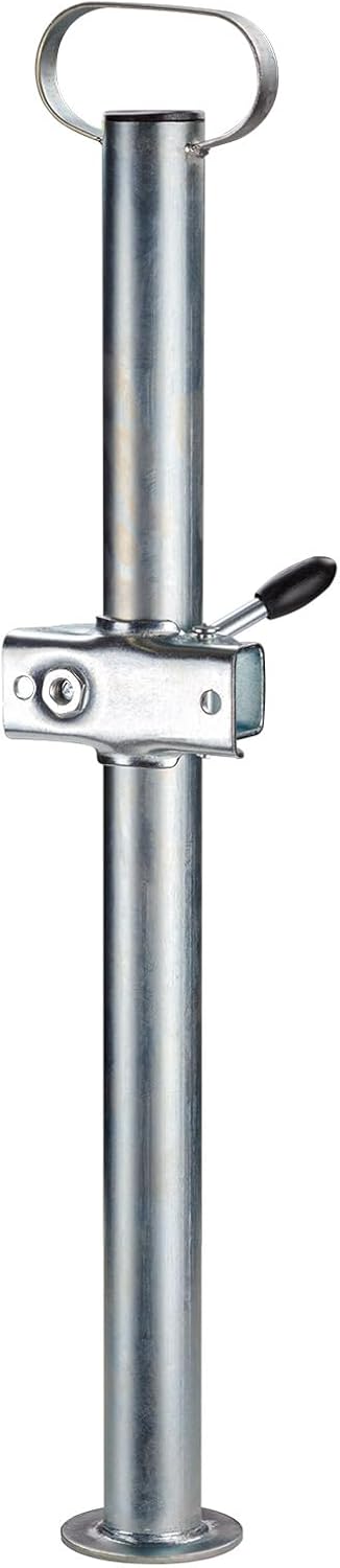 DEMA Anhängerstützen Set 2x70 cm mit Halterungen, Stützfuss, Stützen 450 kg, stabiles, dickwandiges