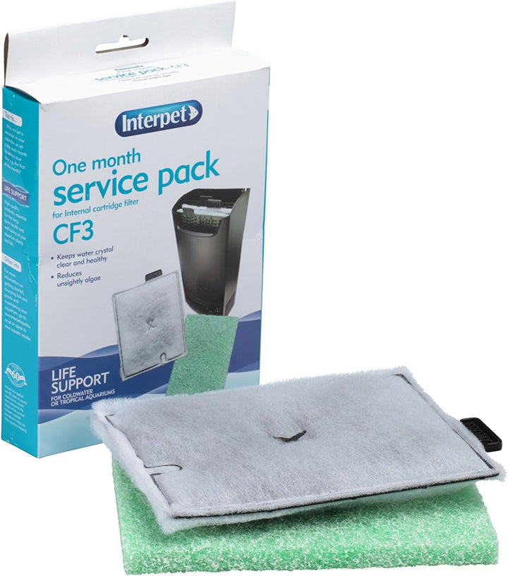 Interpet Interner Aquarium-Kartuschenfilter, CF3, reinigt Wasser, für Kaltwasser- und Tropenaquarien