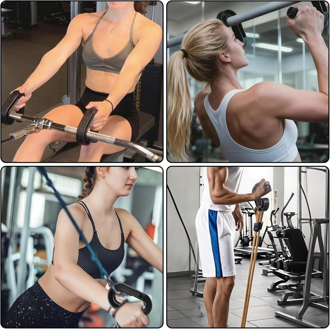 2 Stück Double D Fitness Griffe für Fitnessstudios, 90-Grad-Haken Klimmzug Griffe rutschfeste Widers
