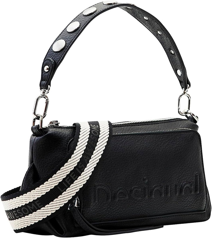Desigual Damen BOLS_Half Logo Urus Schwarz, Schwarz