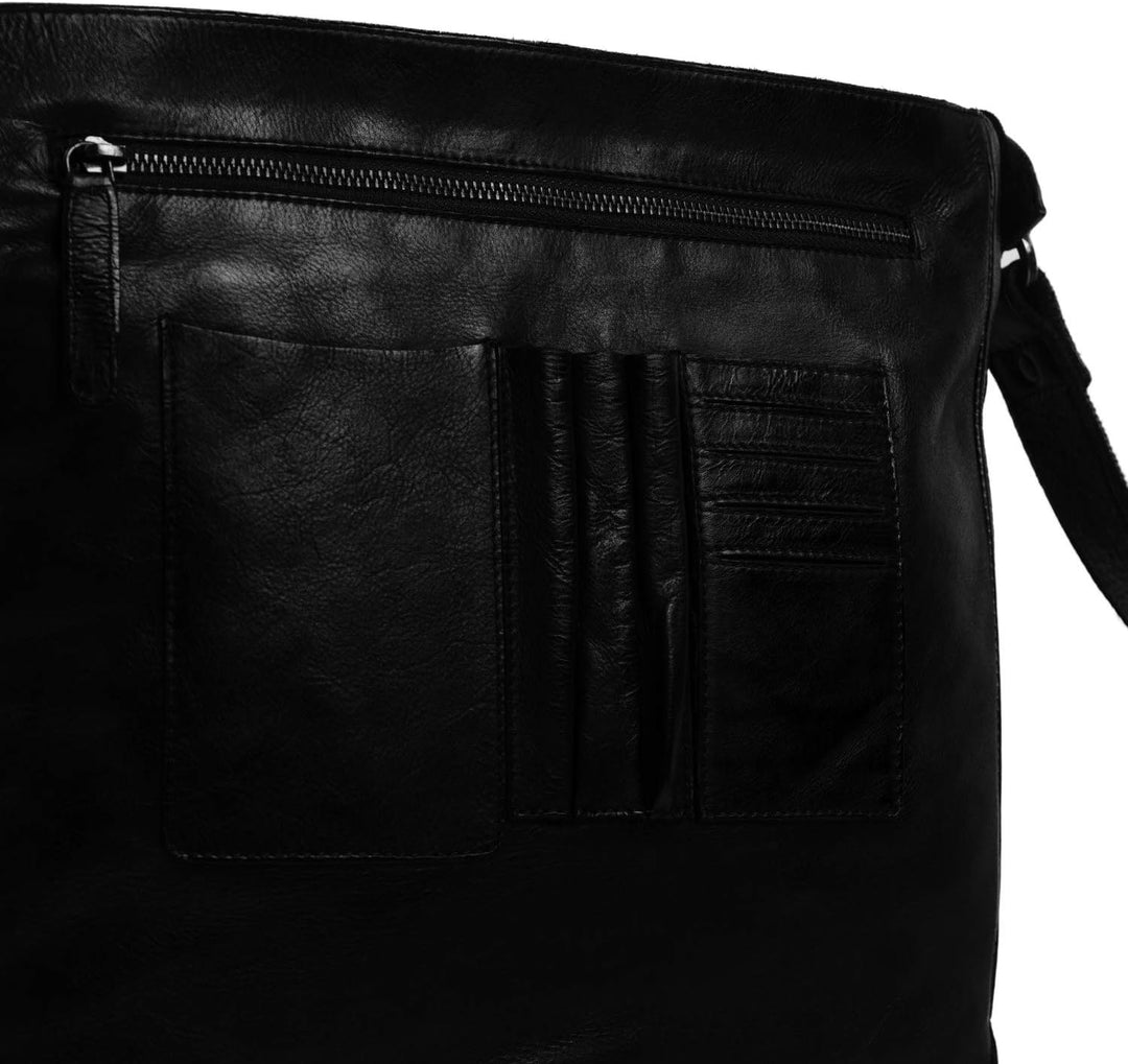 The Chesterfield Brand Black Label Yossef Umhängetasche Leder 31 cm