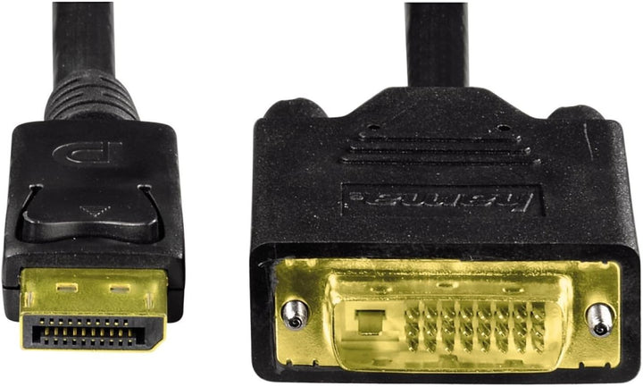 Hama Adapterkabel (DisplayPort Stecker auf DVI Stecker), 1,80 m