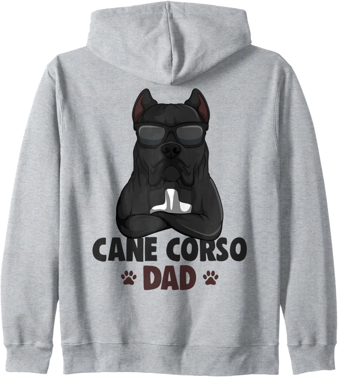 Cane Corso Hunde Papa Kapuzenjacke