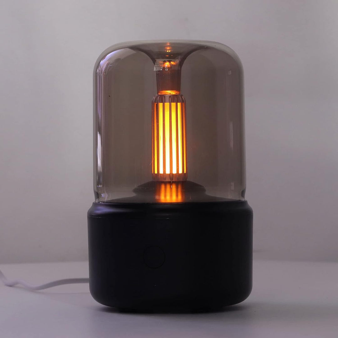 Tragbarer Luftbefeuchter, 120 ml, Aroma-Luftbefeuchter mit Kerzen, Diffusor ätherische Öle, USB, tra
