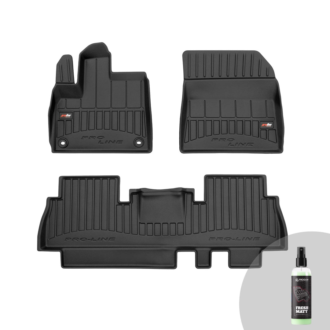 FROGUM ProLine 3D Gummimatten Exklusiven Auto Fussmatten Autofussmatten für Citroën Berlingo III ab