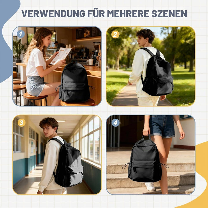WEPLAN Schulrucksack Mädchen Jungen Rucksack Schule Teenager,Wasserdicht Rucksack School Bag,Schulra